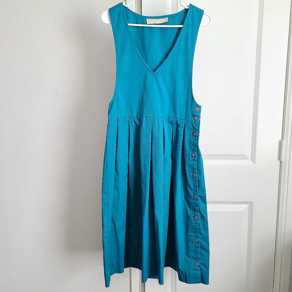 Pam's Closet pleated overall dress - Picture 1 of 3